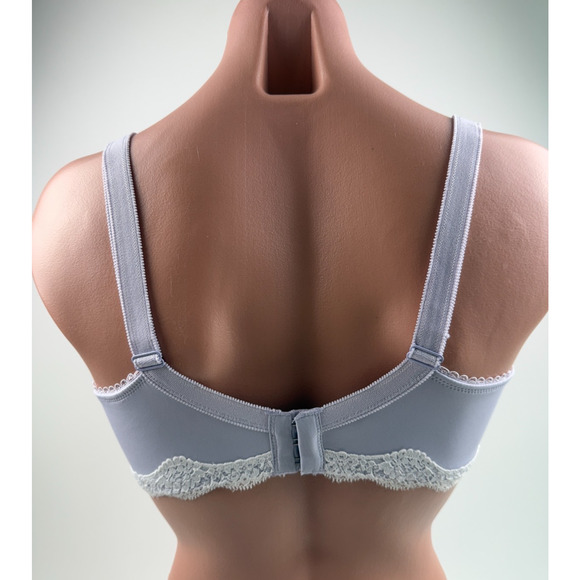 Cake Lingerie Balcony Style Flexible Wire Embroidery Purple Nursing Bra Size 34B - Picture 5 of 16